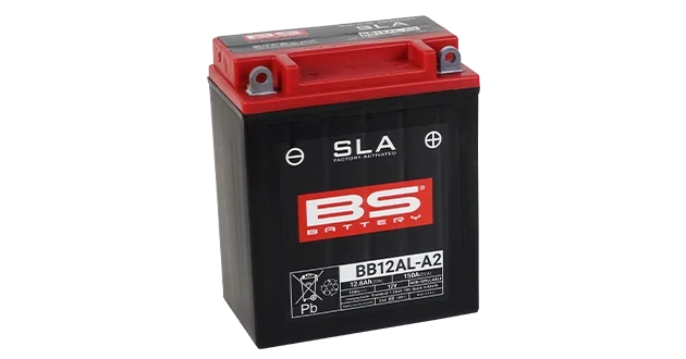 BS-BATTERY BB12AL-A2 12V 12Ah 150A (YB12AL-A2) 134x80x161mm P+ AGM bezúdržbová motobatéria