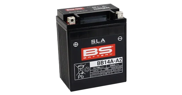 BS-BATTERY BB14A-A2 12V 14Ah 200A (YB14A-A2) 134x88x176mm L+ AGM bezúdržbová motobatéria
