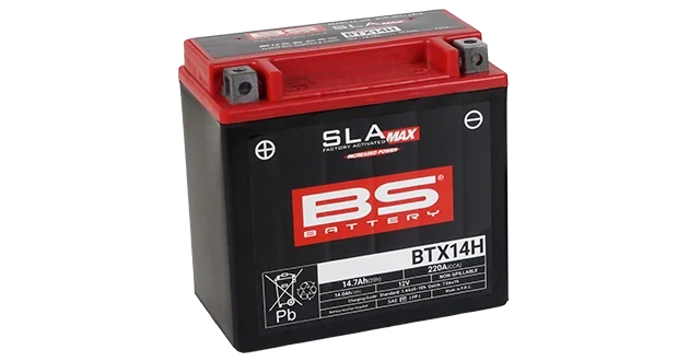 BS-BATTERY BTX14H 12V 14Ah 220A (YTX14H) 150x87x145mm L+ AGM bezúdržbová motobatéria