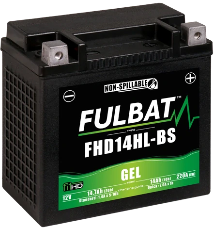 FULBAT FHD14HL-BS 12V 14Ah 220A (YHD14HL-BS) 150x87x145mm P+ GEL bezúdržbová motobatéria