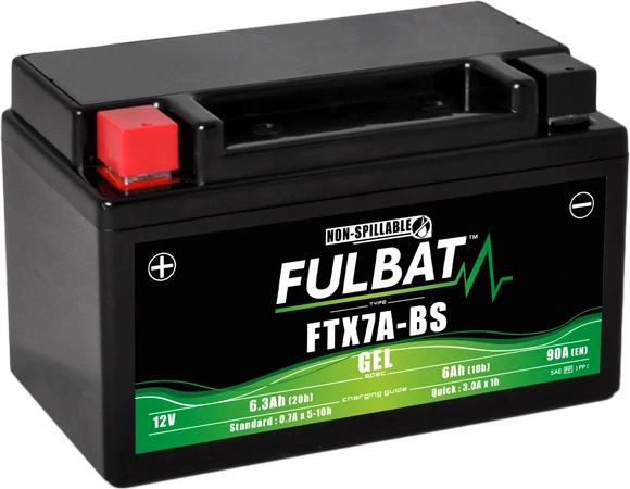 FULBAT FTX7A-BS 12V 6Ah 90A (YTX7A-BS) 150x87x93mm L+ GEL bezúdržbová motobatéria