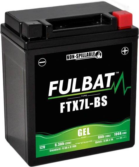 FULBAT FTX7L-BS 12V 6Ah 100A (YTX7L-BS) 113x70x130mm P+ GEL bezúdržbová motobatéria