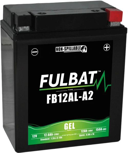 FULBAT FB12AL-A2 12V 12Ah 150A (YB12AL-A2) 134x80x161mm P+ GEL bezúdržbová motobatéria