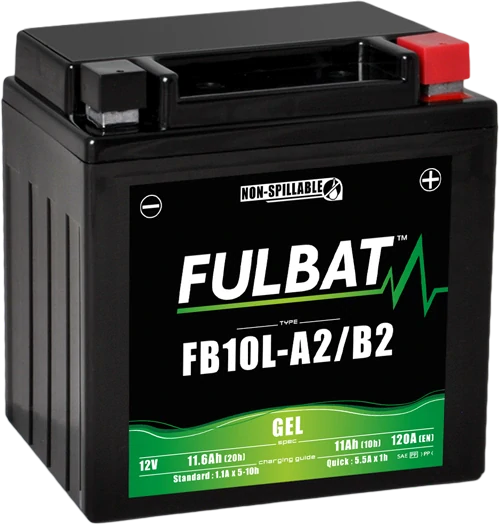 FULBAT FB10L-A2/B2 12V 11Ah 120A (YB10L-A2/B2) 133x90x145mm P+ GEL bezúdržbová motobatéria