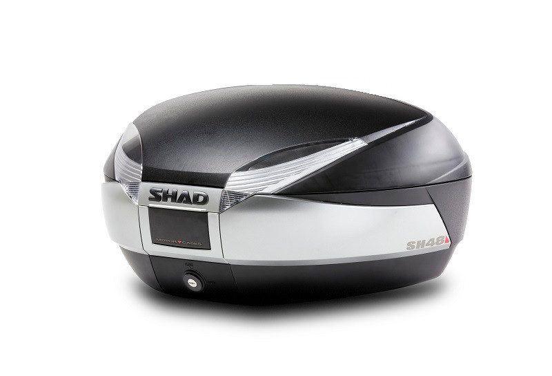 SHAD Vrchný kufor na motorku SH48 Nový titán so zámkom PREMIUM SMART