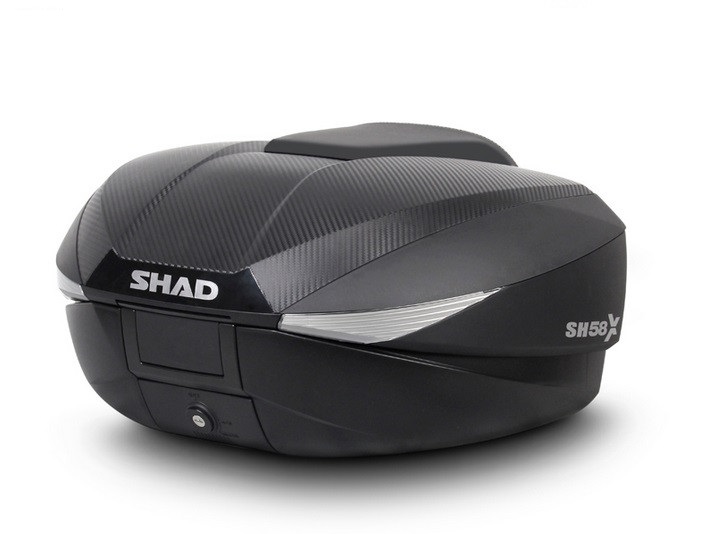SHAD Vrchný kufor na motorku SH58X Karbón (rozšíriteľný) so zámkom PRÉMIUM