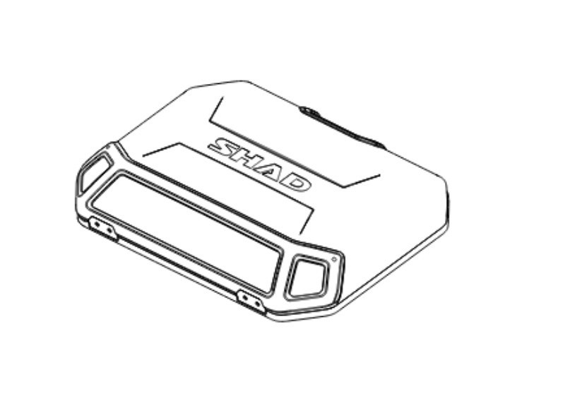 SHAD Kryt kufra TERRA hliník (side case)