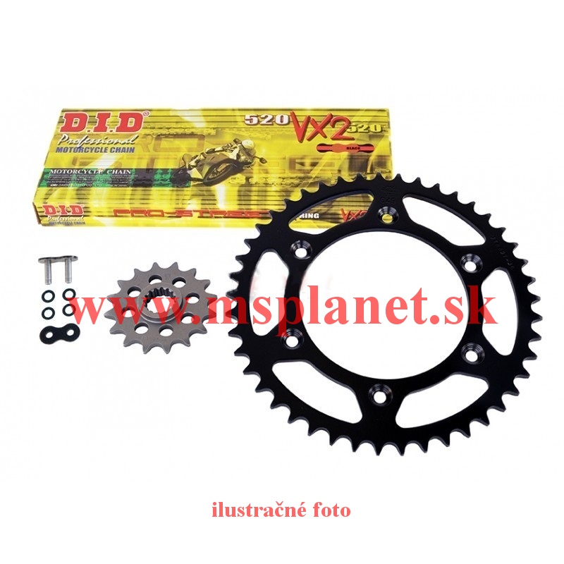 DID Reťazová sada na motorku MO 121-53