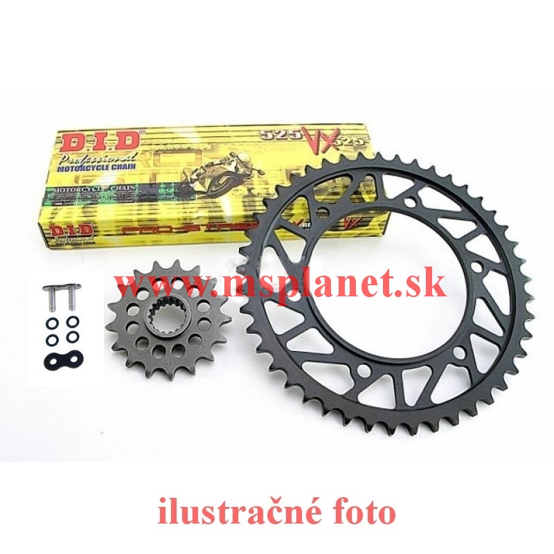 DID Reťazová sada na motorku MO 121-37