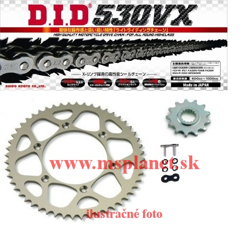 DID Reťazová sada na motorku MO 121-48