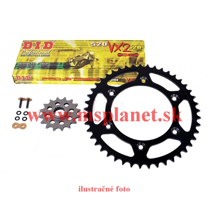 DID Reťazová sada na motorku MO 124-912