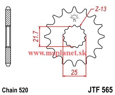 JTF565 14 zubov