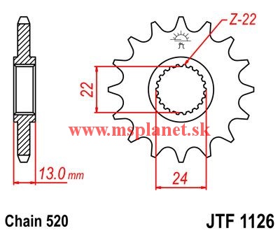 JTF1126 16 zubov