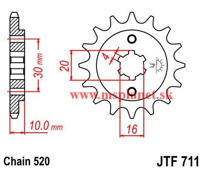 JTF711 13 zubov
