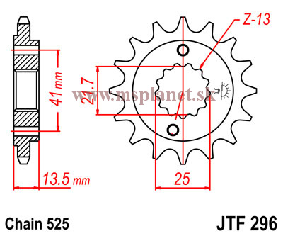 JTF296 15 zubov