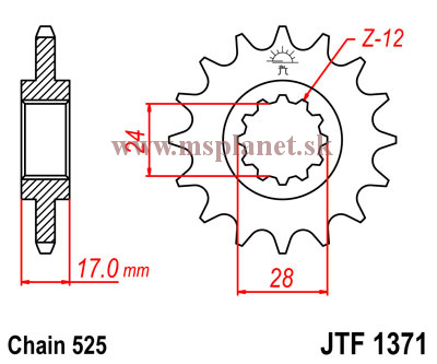 JTF1371 15 zubov