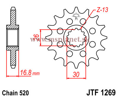 JTF1269 16 zubov
