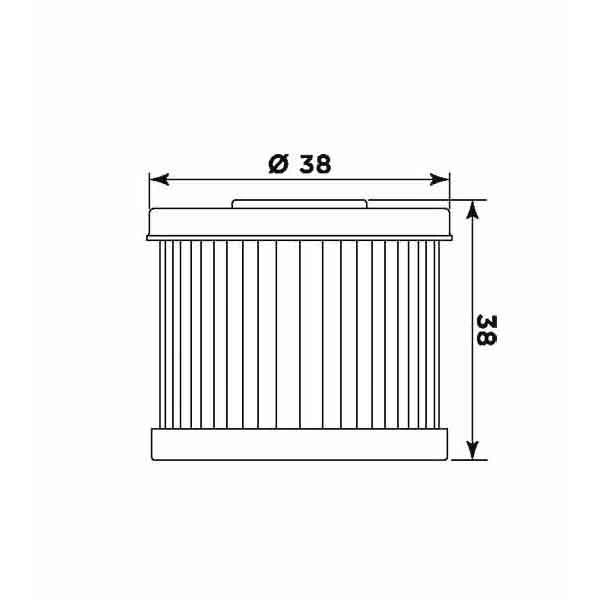 MIW Olejový filter DA16001 (alt. HF167)