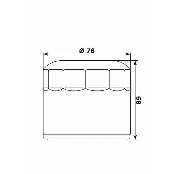 MIW Olejový filter HD17002 (alt. HF172C)