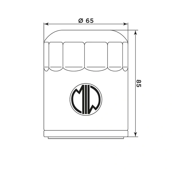 MIW Olejový filter PO22001 (alt. HF198)