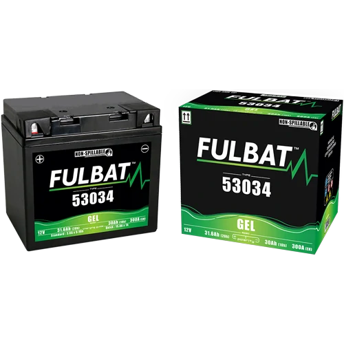 FULBAT 53034 12V 30Ah 300A 178x123x166mm L+ GEL bezúdržbová motobatéria