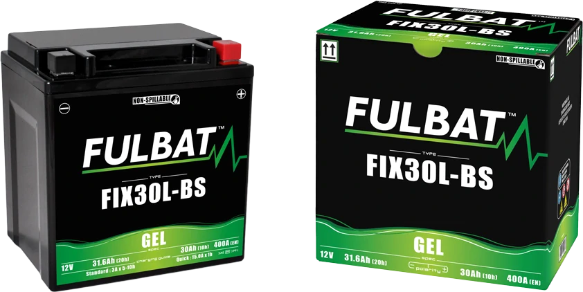 FULBAT FIX30L-BS 12V 30Ah 400A 165x125x175mm P+ GEL bezúdržbová motobatéria