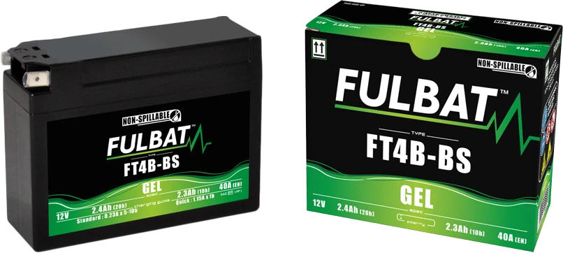 FULBAT FT4B-BS 12V 2,3Ah 40A 113x38x85mm L+ GEL bezúdržbová motobatéria