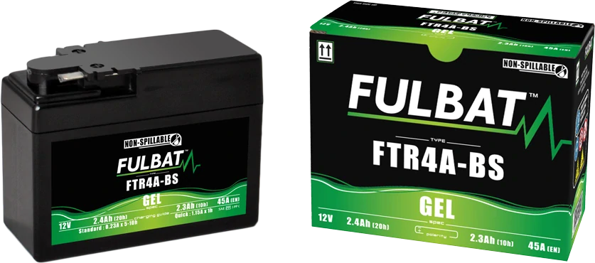 FULBAT FTR4A-BS 12V 2,3Ah 45A 113x48x85mm L+ GEL bezúdržbová motobatéria