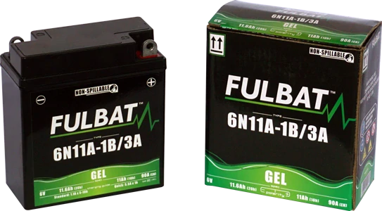 FULBAT 6N11A-1B/3A 6V 11Ah 90A 121x58x130mm P+ GEL bezúdržbová motobatéria