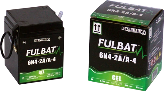 FULBAT 6N4-2A/A-4 6V 4Ah 25A 71x71x93mm P+ GEL bezúdržbová motobatéria