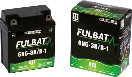 FULBAT 6N6-3B/B-1 6V 6Ah 50A 95x55x117mm P+ GEL bezúdržbová motobatéria