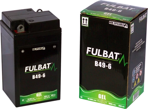 FULBAT B49-6 6V 10Ah 80A 91x83x159mm L+ GEL bezúdržbová motobatéria
