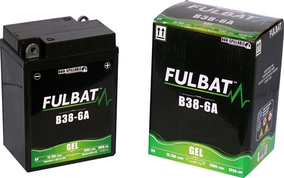 FULBAT B38-6A 6V 13Ah 105A 119x83x161mm P+ GEL bezúdržbová motobatéria