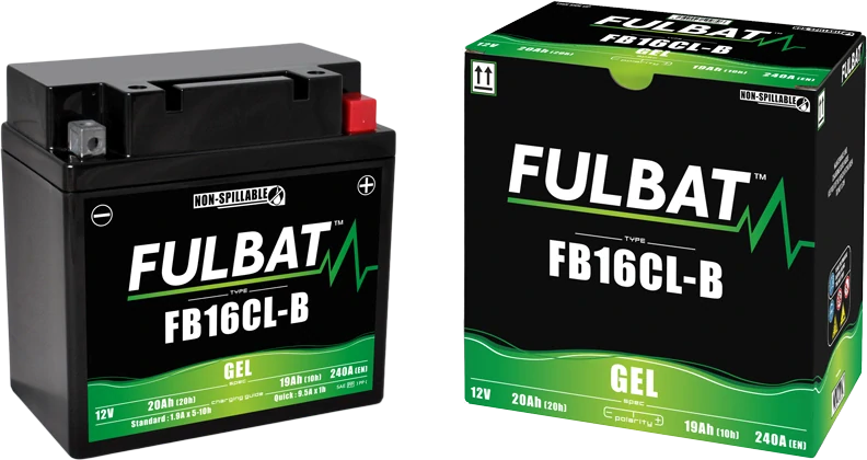 FULBAT FB16CL-B 12V 19Ah 240A 175x100x175mm P+ GEL bezúdržbová motobatéria