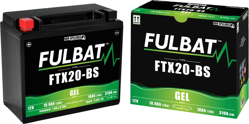 FULBAT FTX20-BS 12V 18Ah 270A 175x87x155mm L+ GEL bezúdržbová motobatéria