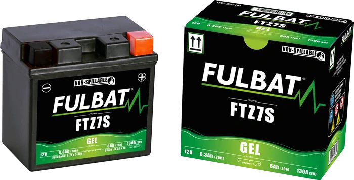 FULBAT FTZ7S 12V 6Ah 130A (YTZ7S) 113x70x105mm P+ GEL bezúdržbová motobatéria