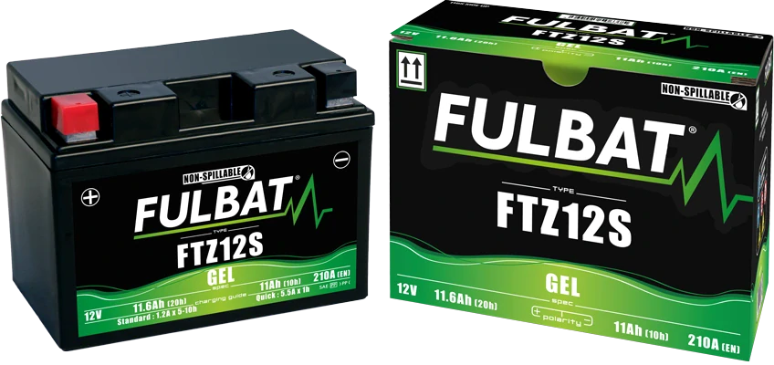 FULBAT FTZ12S 12V 11Ah 210A (YTZ12S) 150x88x110mm L+ GEL bezúdržbová motobatéria