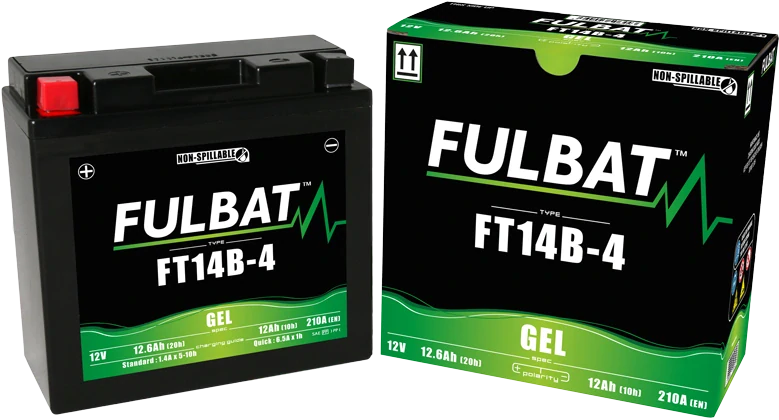 FULBAT FT14B-4 12V 12Ah 210A (YT14B-4) 150x69x145mm L+ GEL bezúdržbová motobatéria
