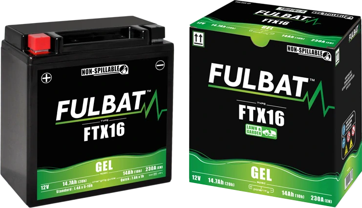 FULBAT FTX16 12V 14Ah 230A (YTX16) 150x87x161mm L+ GEL bezúdržbová motobatéria