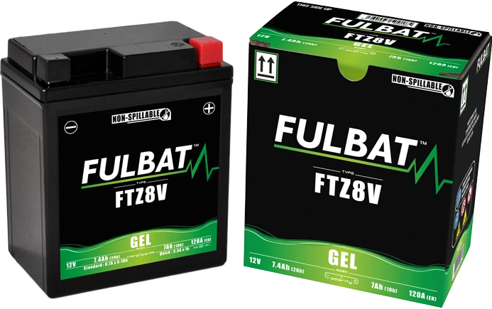 FULBAT FTZ8V 12V 7Ah 130A (YTZ8V) 113x70x130mm P+ GEL bezúdržbová motobatéria