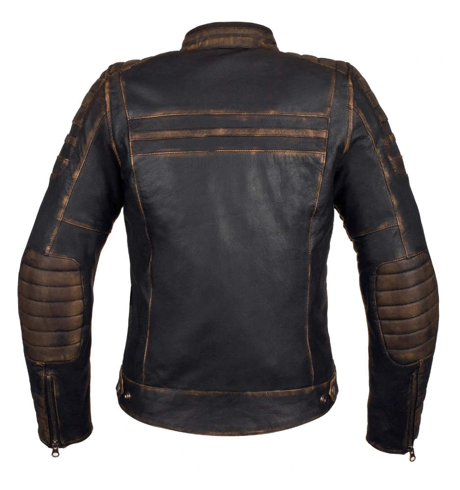 TXR Dámska kožená bunda na motorku Carmen Vintage XL