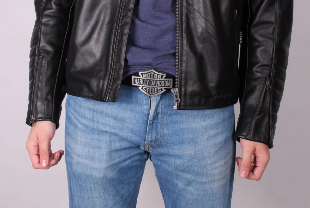 TXR Kožený opasok Harley-Davidson 110 cm