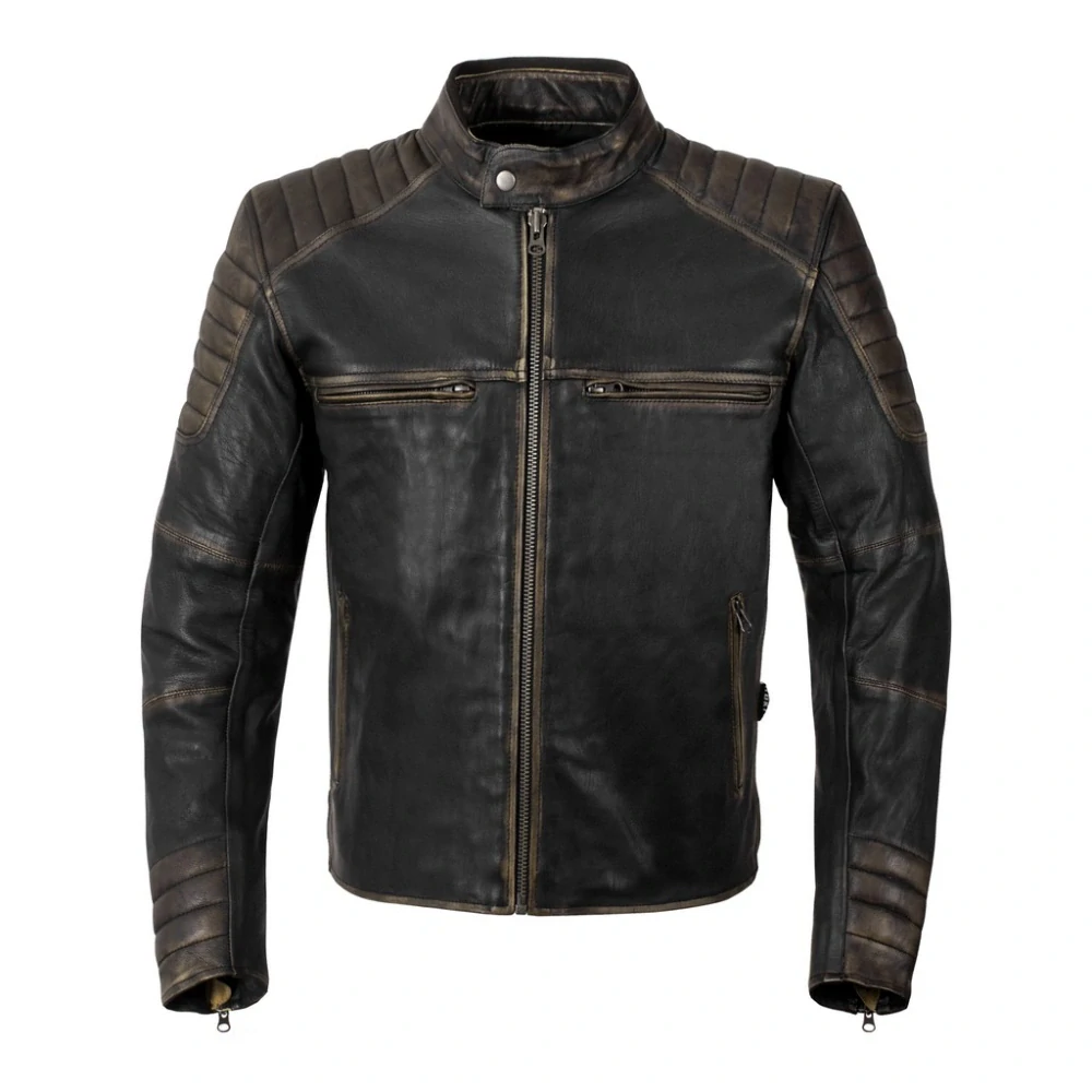 TXR Bunda na motorku Vintage hnedá XL