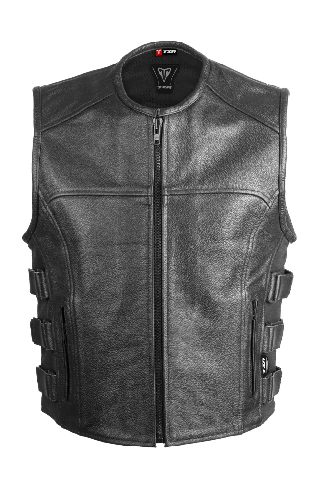 TXR Kožená vesta na motorku Shooter 3XL