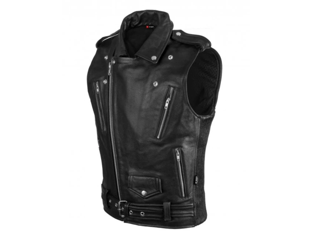 TXR Kožená vesta na motorku Custom 3XL