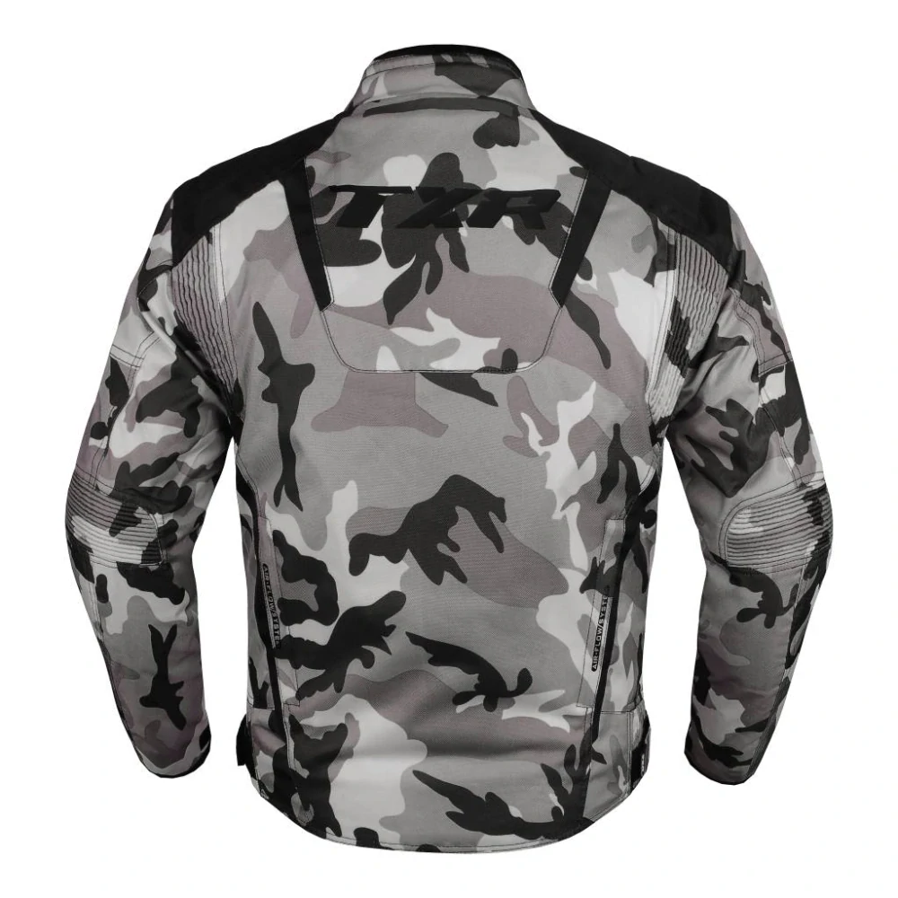 TXR Bunda na motorku Gunner Camo sivá 3XL