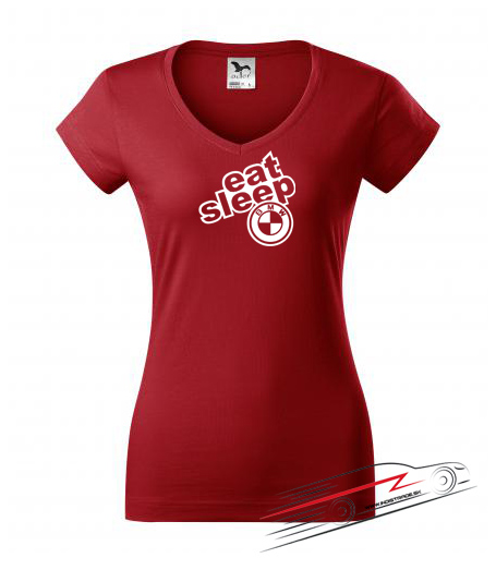 Dámske tričko eat sleep BMW