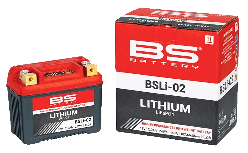 BS-BATTERY BSLI-02 12V 2Ah 140A LiFePO4 lítiová motobatéria