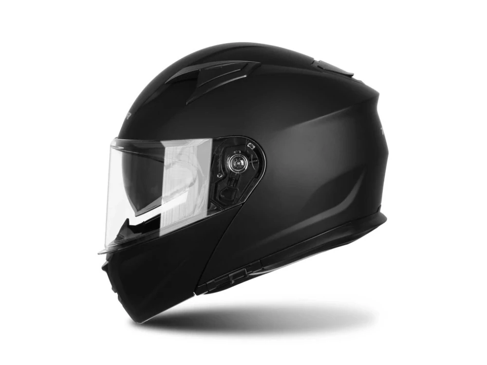 TXR Výklápacia prilba na motorku Rival čierna matná L