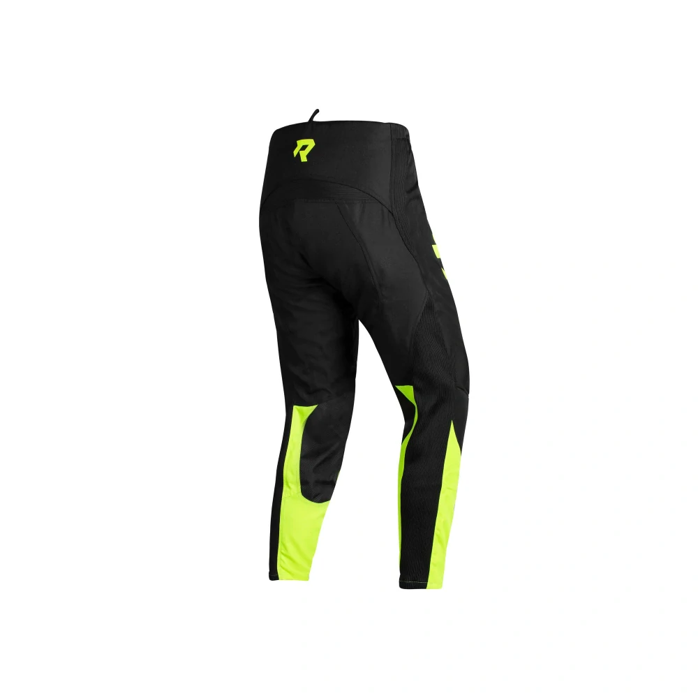 TXR Detské motokrosové nohavice Pulse čierno-fluo žlté 6-7